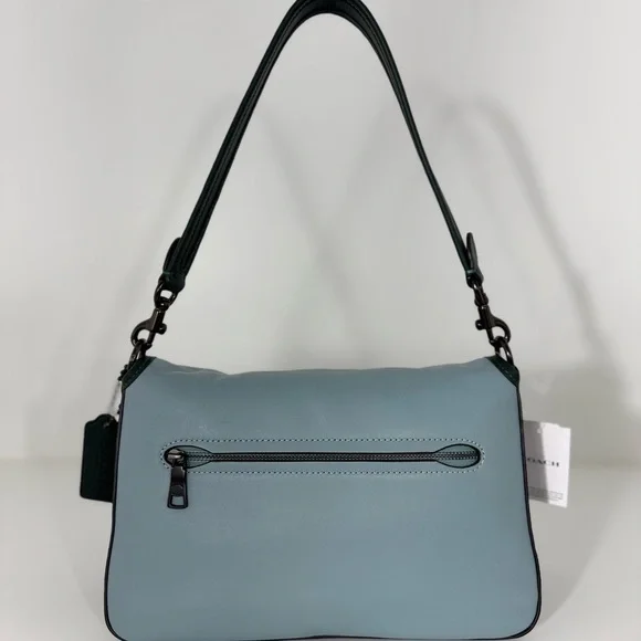 COACH Soft Tabby Shoulder Bag In Colorblock
Blue & Dark Forest Green NWT - Picture 9 of 14